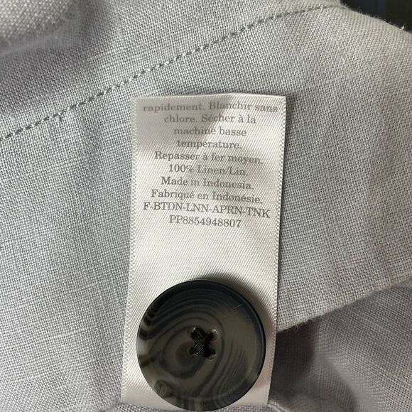 Everlane The Apron Linen Tank Top Sky Blue Gray Size 2 - Picture 10 of 11